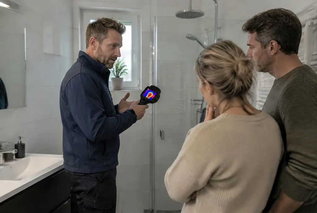 Lekdetectie Volendam – specialist legt bevindingen uit aan bewoner